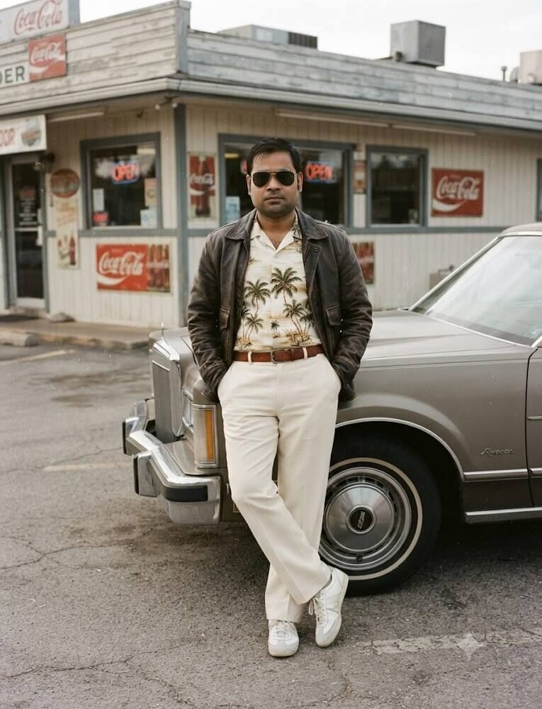 Vintage American Muscle: 1984 Diner Fashion Shoot