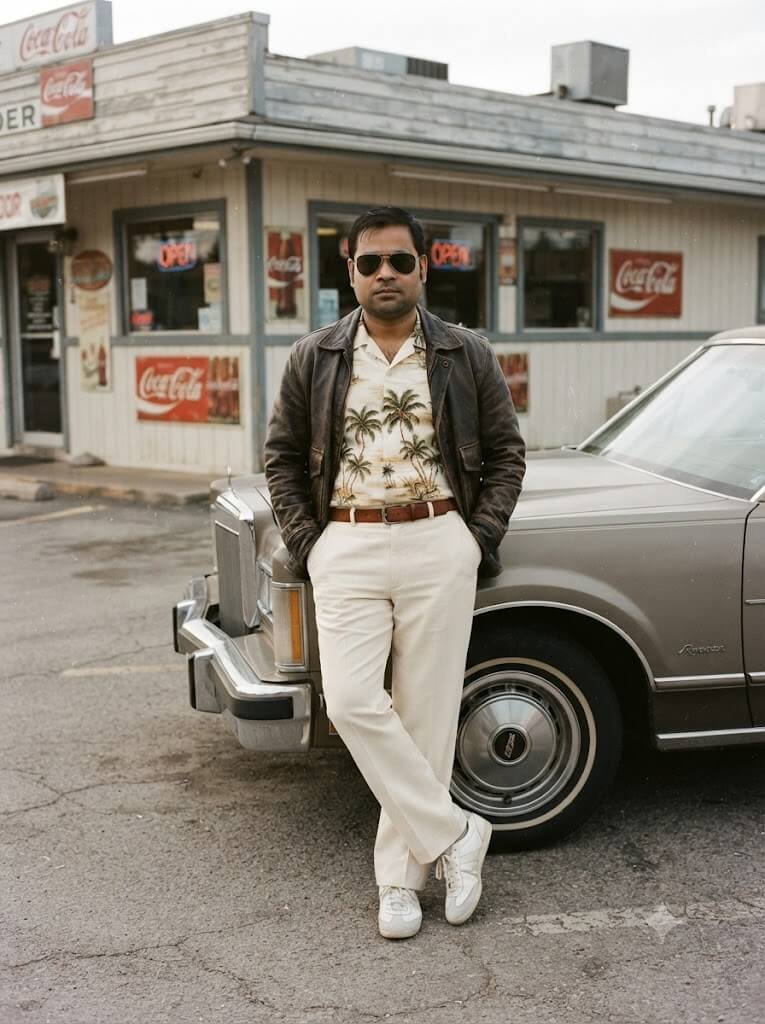 Vintage American Muscle: 1984 Diner Fashion Shoot
